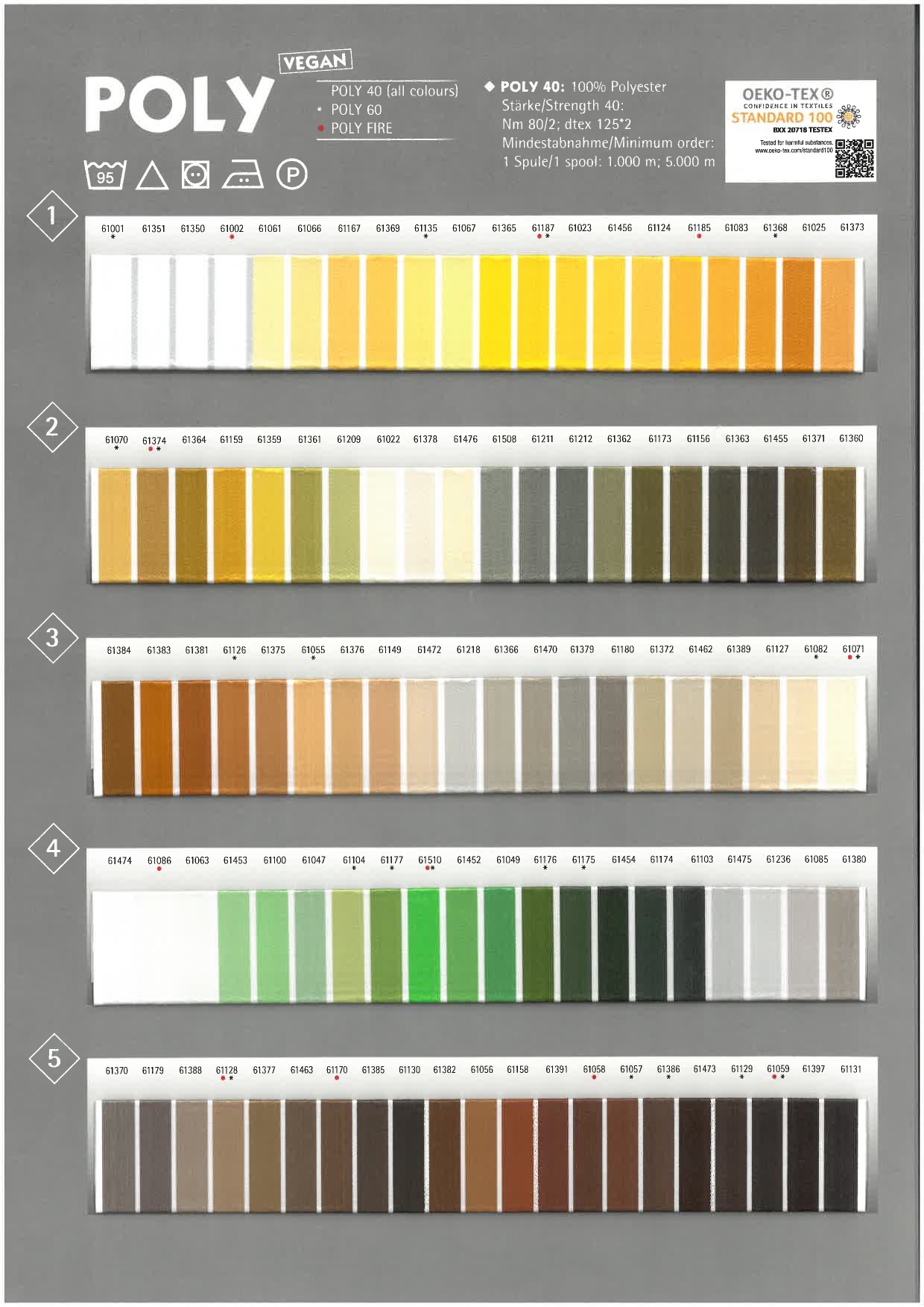 Farbkarte POLY inkl. POLY FLASH