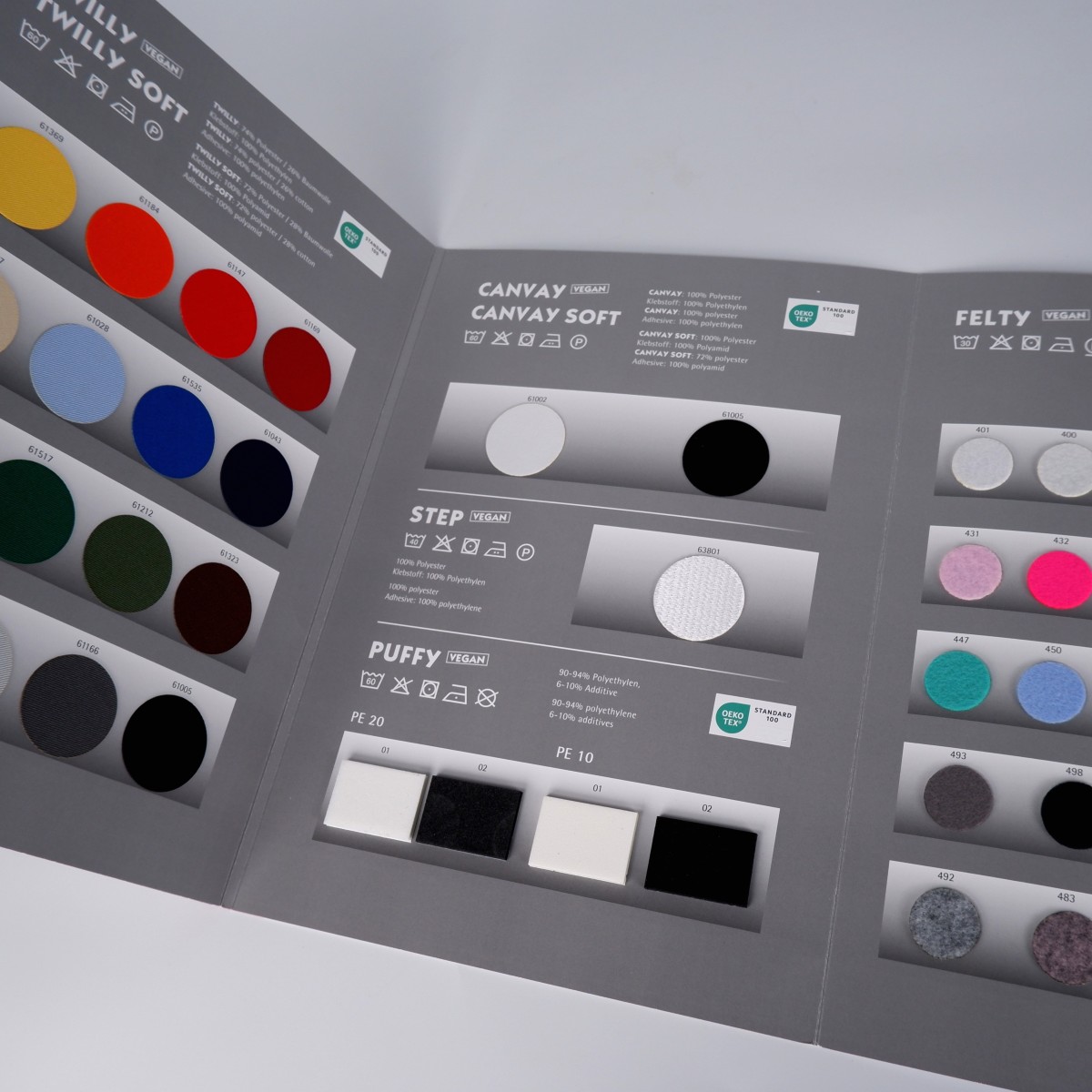 Farbkarte Effektmaterialien