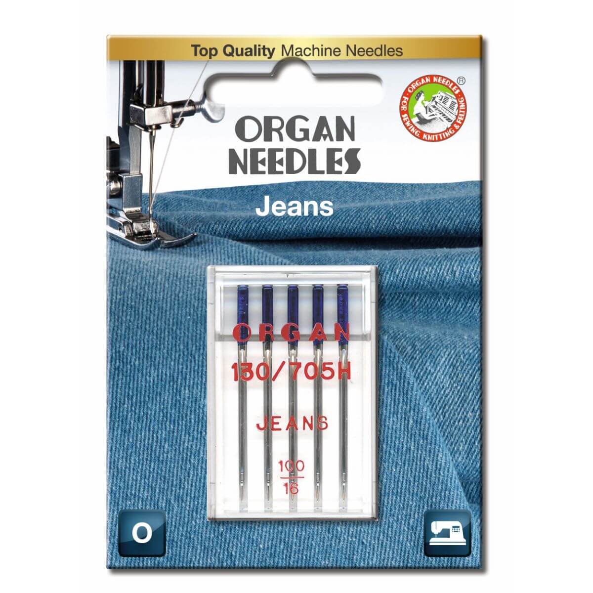 Organ Needles Jeans Size 100