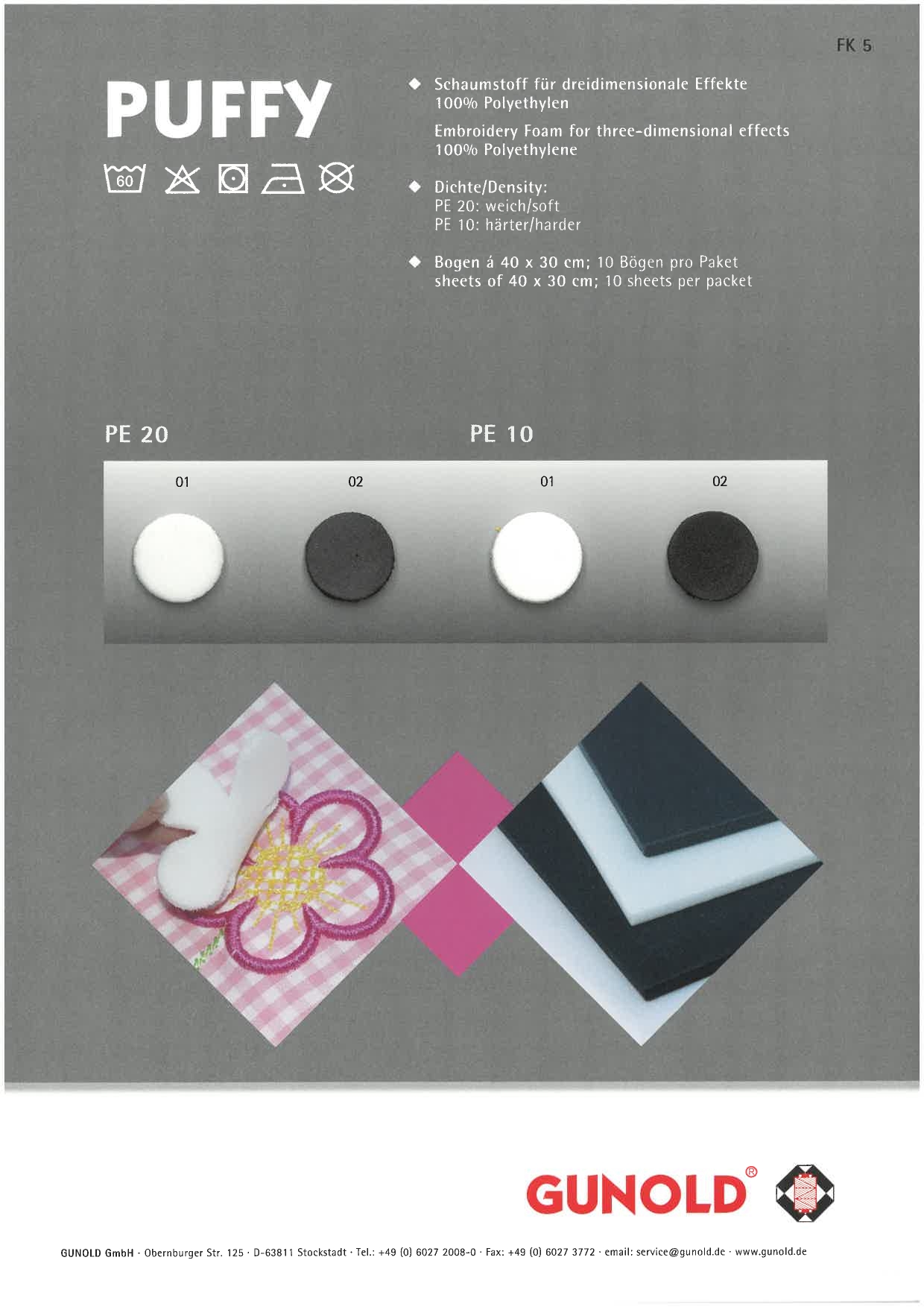 Farbkarte PUFFY