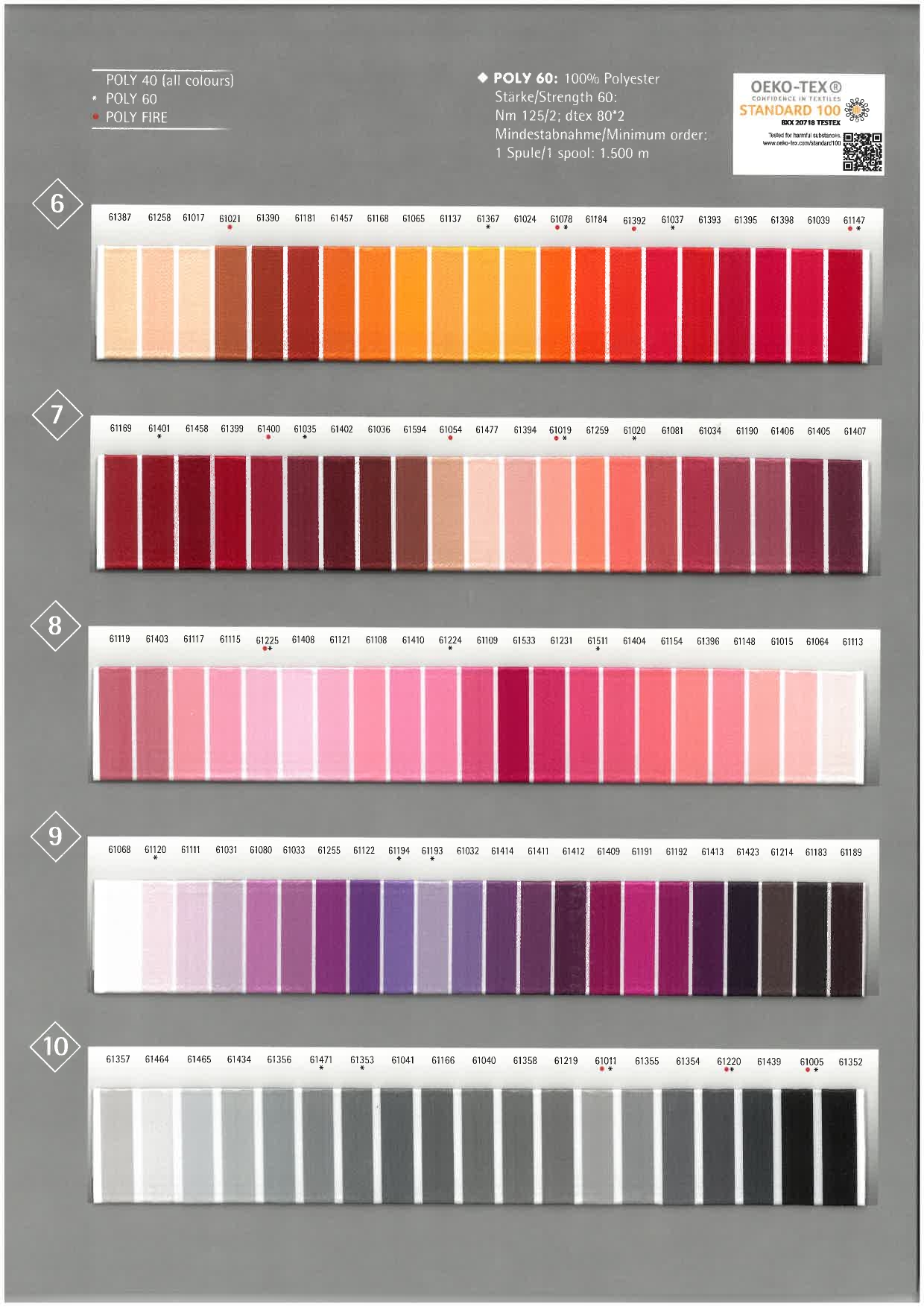 Farbkarte POLY inkl. POLY FLASH