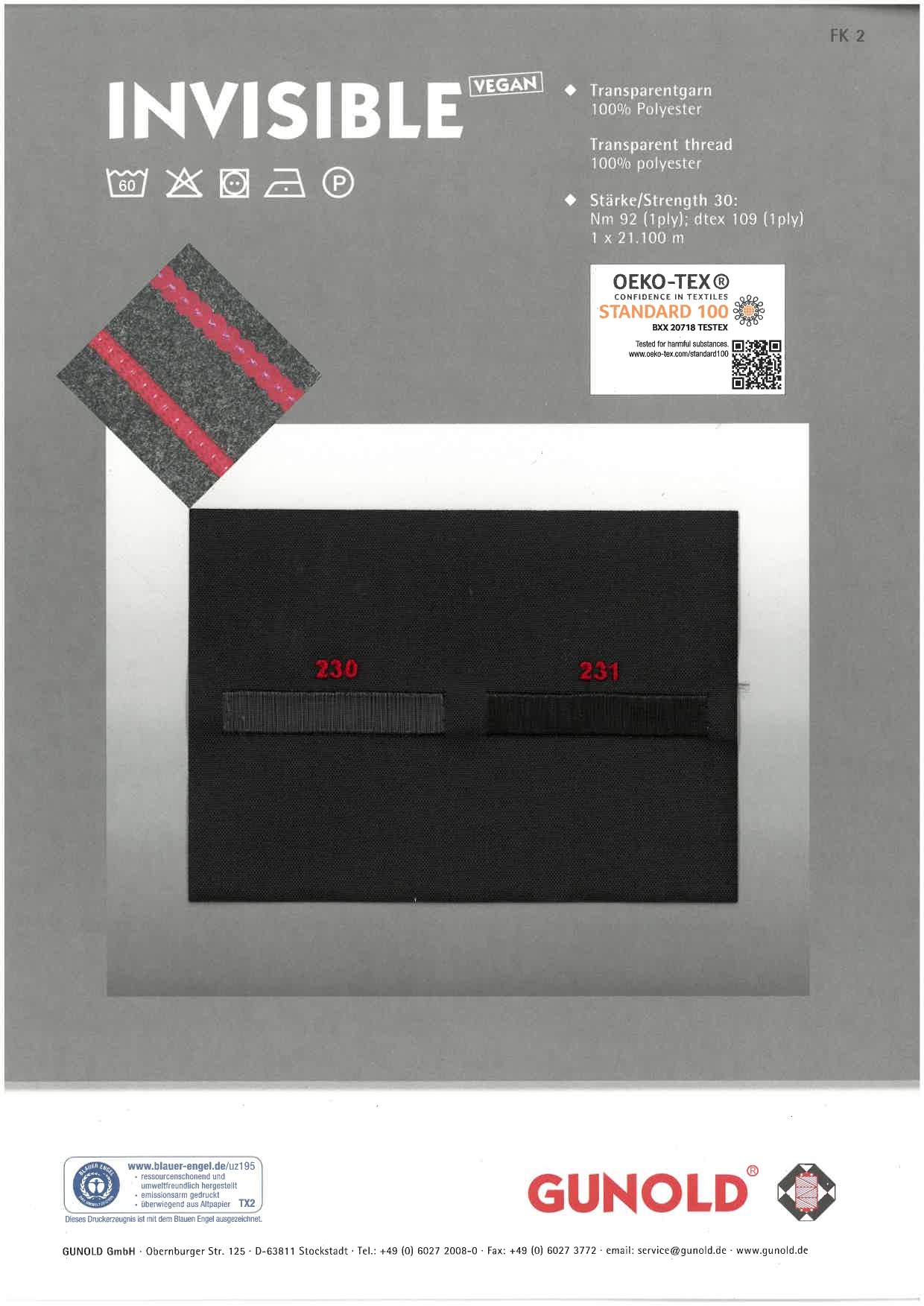 colour shade-cards INVISIBLE (MONO)