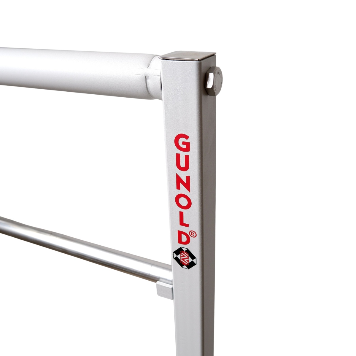 Metal rack to hold 3 backing rolls