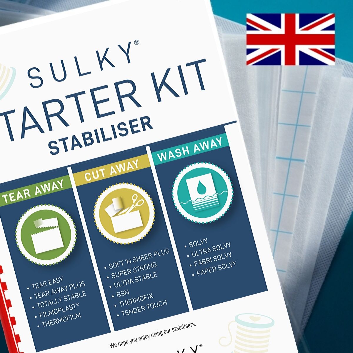 SULKY STARTER KIT - Stabilisers (in Englisch) -
mit 15 Musterbögen