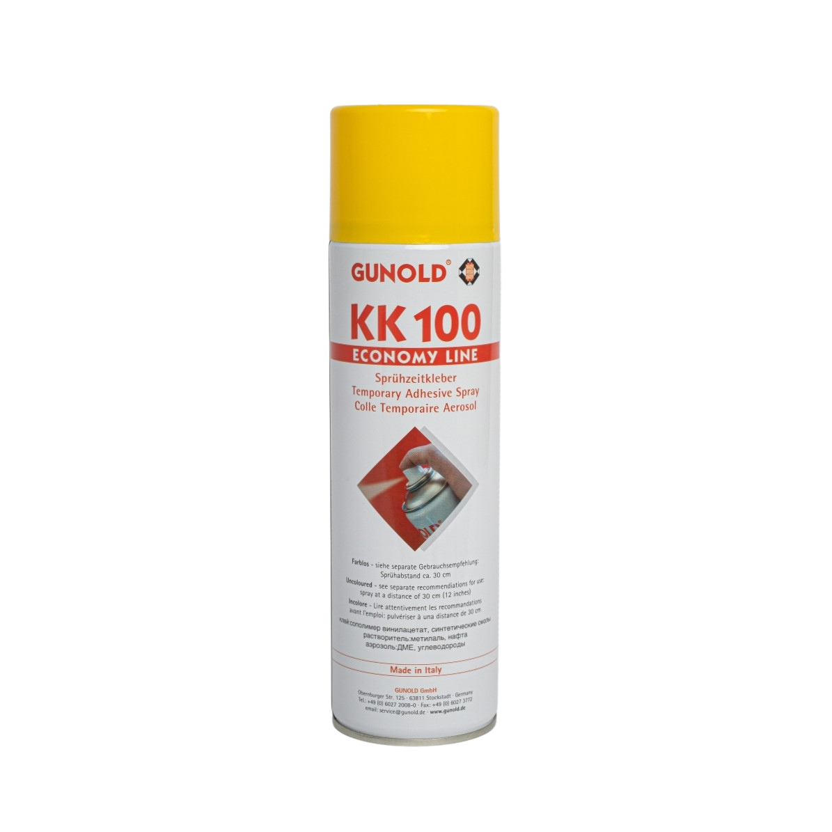 GUNOLD® KK 100 Economy, Adhesive spray,
500 ml