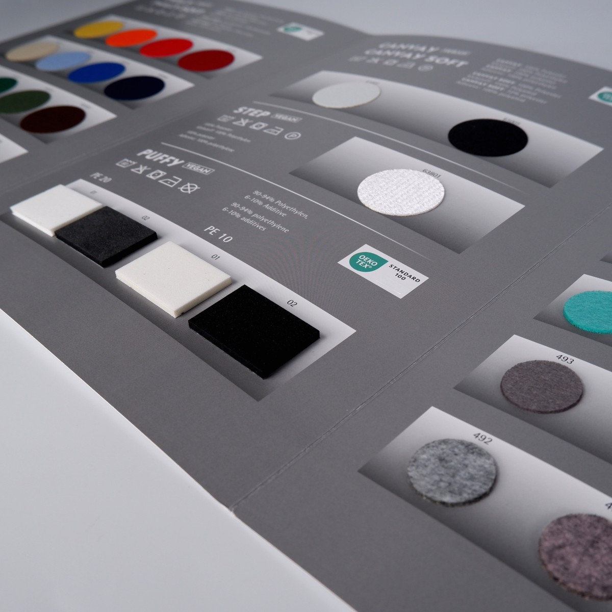 Farbkarte Effektmaterialien