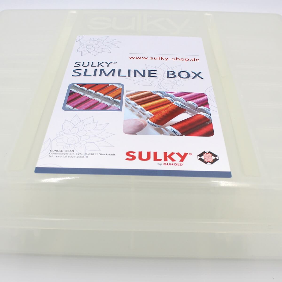 SULKY UNIVERSAL SLIMLINE BOX empty, for 64 King Spools